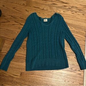 St. John's Bay Teal V-Neck Sweater